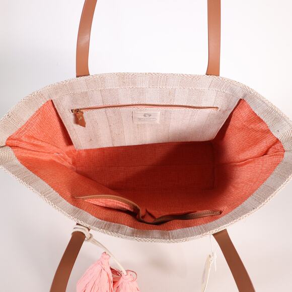 Spartina 449 Embroidered Large Fiesta Tote Bag - Callawassie Palmetto - NWT - Picture 8 of 10